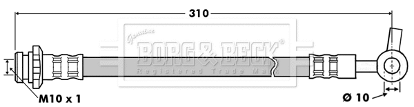 Brake Hose (BBH7509)
