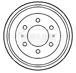 Brake Drum (BBR7102)