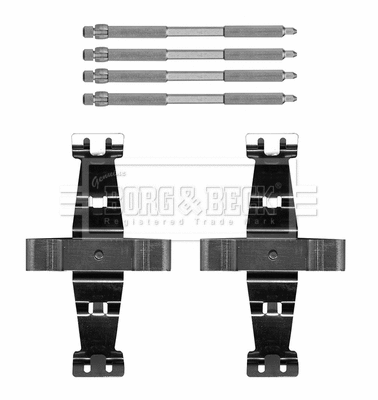 Accessory Kit, disc brake pad (BBK1643)