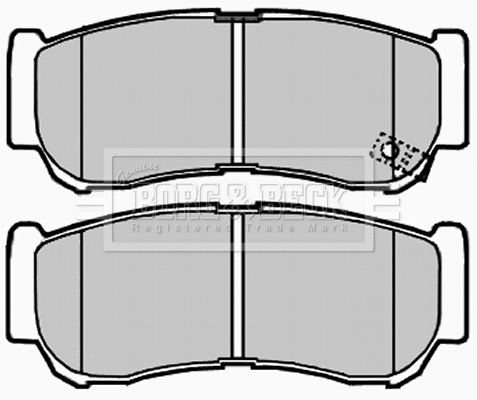Brake Pad Set, disc brake (BBP2007)