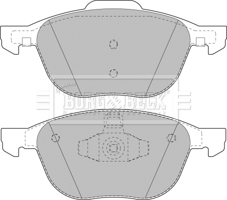 Brake Pad Set, disc brake (BBP1864)