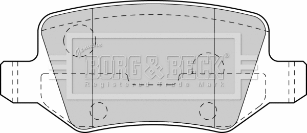 Brake Pad Set, disc brake (BBP1753)