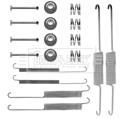 Accessory Kit, brake shoes (BBK6071)