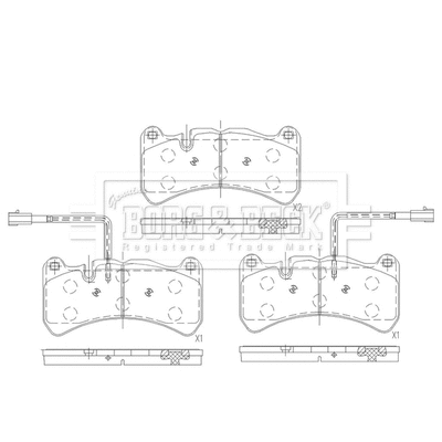 Brake Pad Set, disc brake (BBP2669)