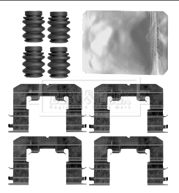 Accessory Kit, disc brake pad (BBK1574)