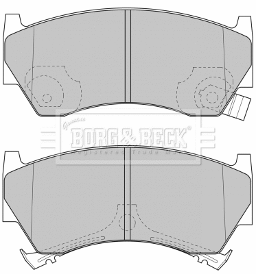 Brake Pad Set, disc brake (BBP1613)