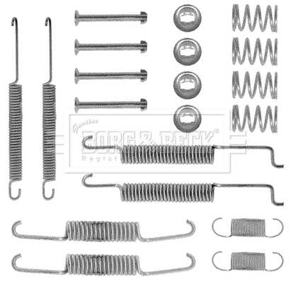 Accessory Kit, brake shoes (BBK6122)