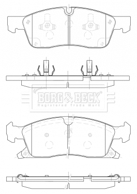 Brake Pad Set, disc brake (BBP2491)