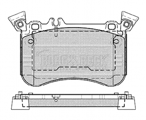 Brake Pad Set, disc brake (BBP2467)
