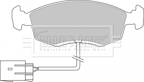Brake Pad Set, disc brake (BBP1070)