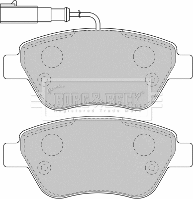 Brake Pad Set, disc brake (BBP1716)