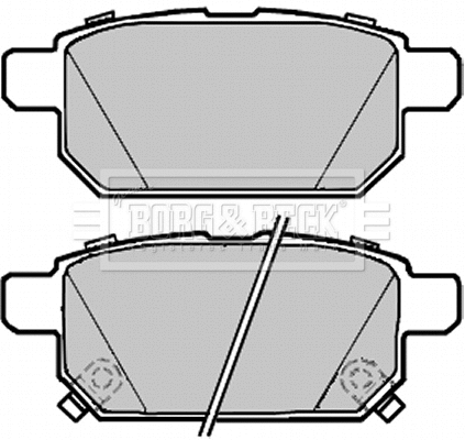 Brake Pad Set, disc brake (BBP2300)