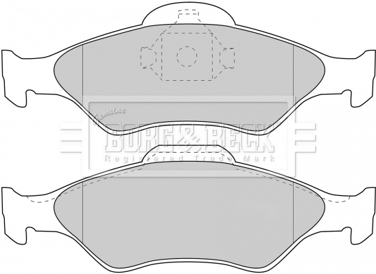 Brake Pad Set, disc brake (BBP1616)