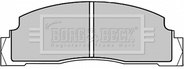 Brake Pad Set, disc brake (BBP1088)