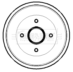Brake Drum (BBR7125)