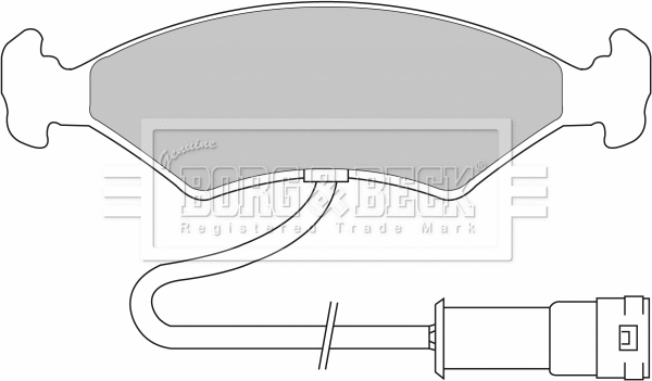 Brake Pad Set, disc brake (BBP1104)