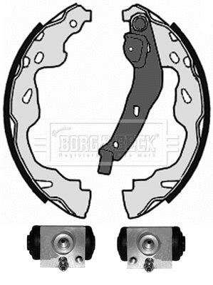 Brake Shoe Set (BBS1102K)