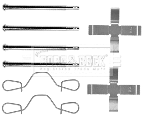 Accessory Kit, disc brake pad (BBK1006)
