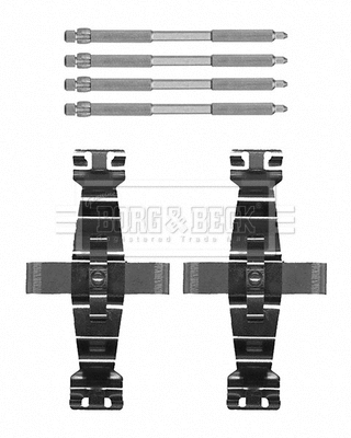 Accessory Kit, disc brake pad (BBK1624)
