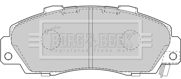 Brake Pad Set, disc brake (BBP1845)