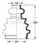 Bellow Kit, drive shaft (BCB2803)