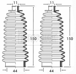 Bellow Kit, steering (BSG3146)