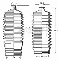 Bellow Kit, steering (BSG3232)