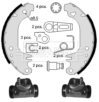 Brake Shoe Set (BBS1020K)