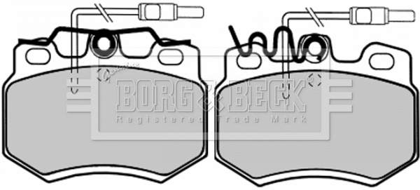 Brake Pad Set, disc brake (BBP1073)