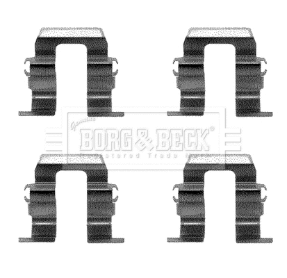 Accessory Kit, disc brake pad (BBK1141)