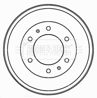 Brake Drum (BBR7209)