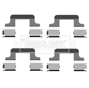 Accessory Kit, disc brake pad (BBK1254)
