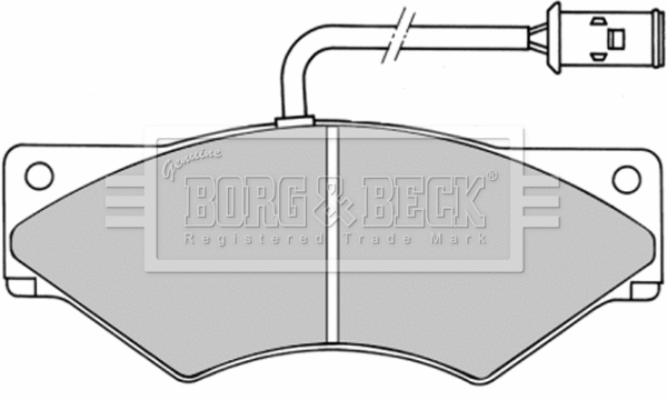 Brake Pad Set, disc brake (BBP1357)