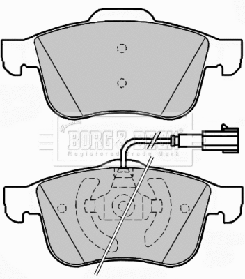 Brake Pad Set, disc brake (BBP1979)