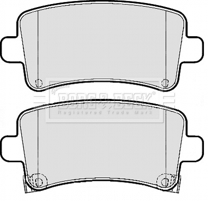 Brake Pad Set, disc brake (BBP2120)