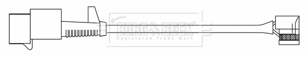 Warning Contact, brake pad wear (BWL3185)