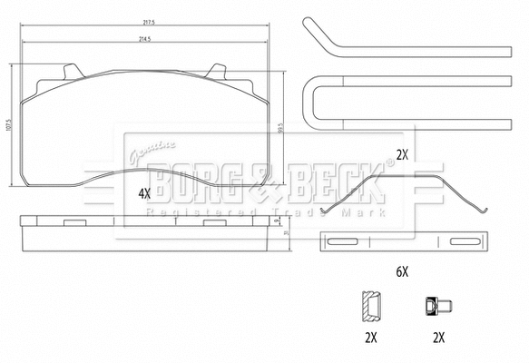 Brake Pad Set, disc brake (BBP33021)