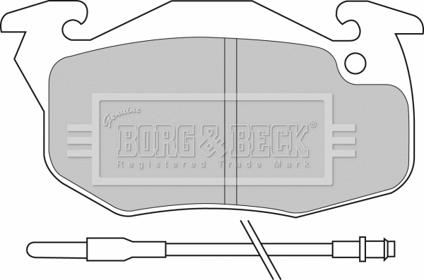 Brake Pad Set, disc brake (BBP1425)