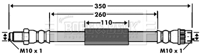Brake Hose (BBH7512)