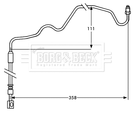 Brake Hose (BBH7533)