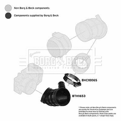 Intake Hose, air filter (BTH1653)