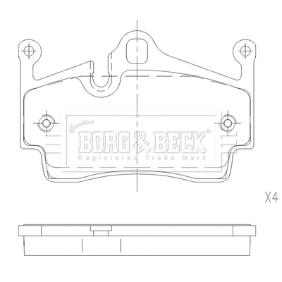 Brake Pad Set, disc brake (BBP2666)