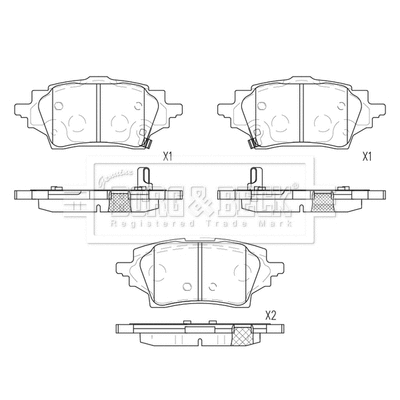 Brake Pad Set, disc brake