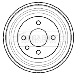 Brake Drum (BBR7040)