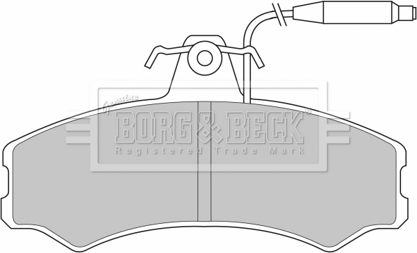 Brake Pad Set, disc brake (BBP1082)