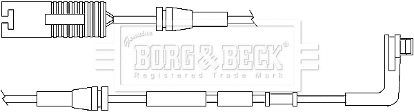 Warning Contact, brake pad wear (BWL3015)