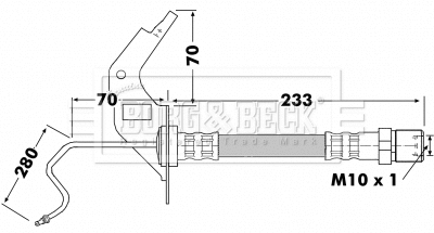 Brake Hose (BBH7119)