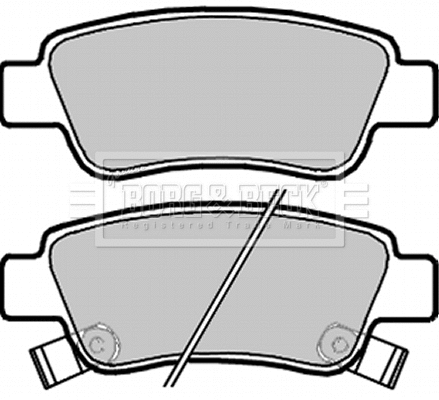Brake Pad Set, disc brake (BBP2072)