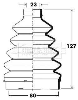 Bellow Kit, drive shaft (BCB6099)