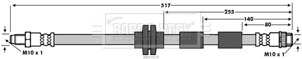 Brake Hose (BBH7670)